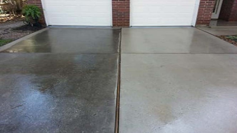 Driveway and Sidewalk Power Washing